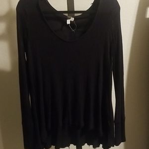 Free People Black Soft/Flowy Thermal